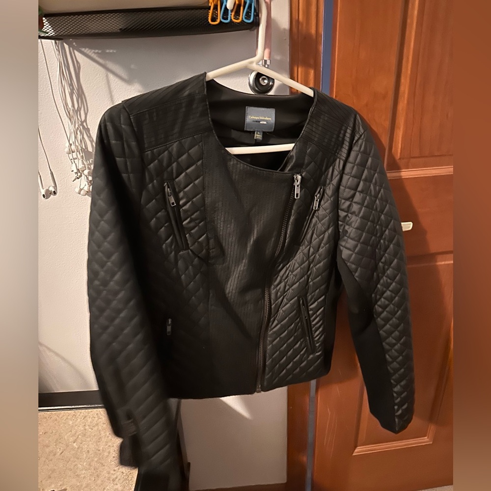 Large Pleather Jacket - Picture 2 of 7